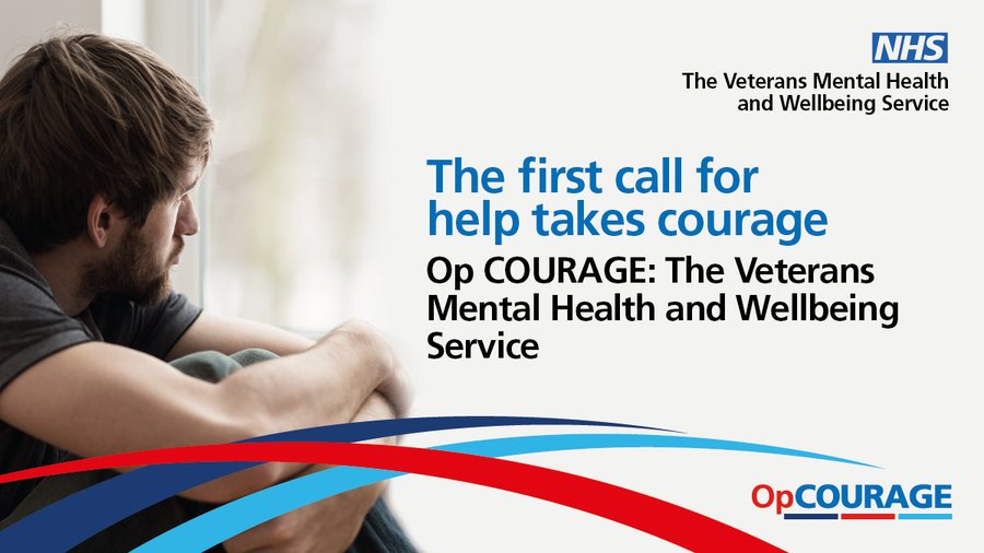 Op COURAGE image with veteran looking out of a window