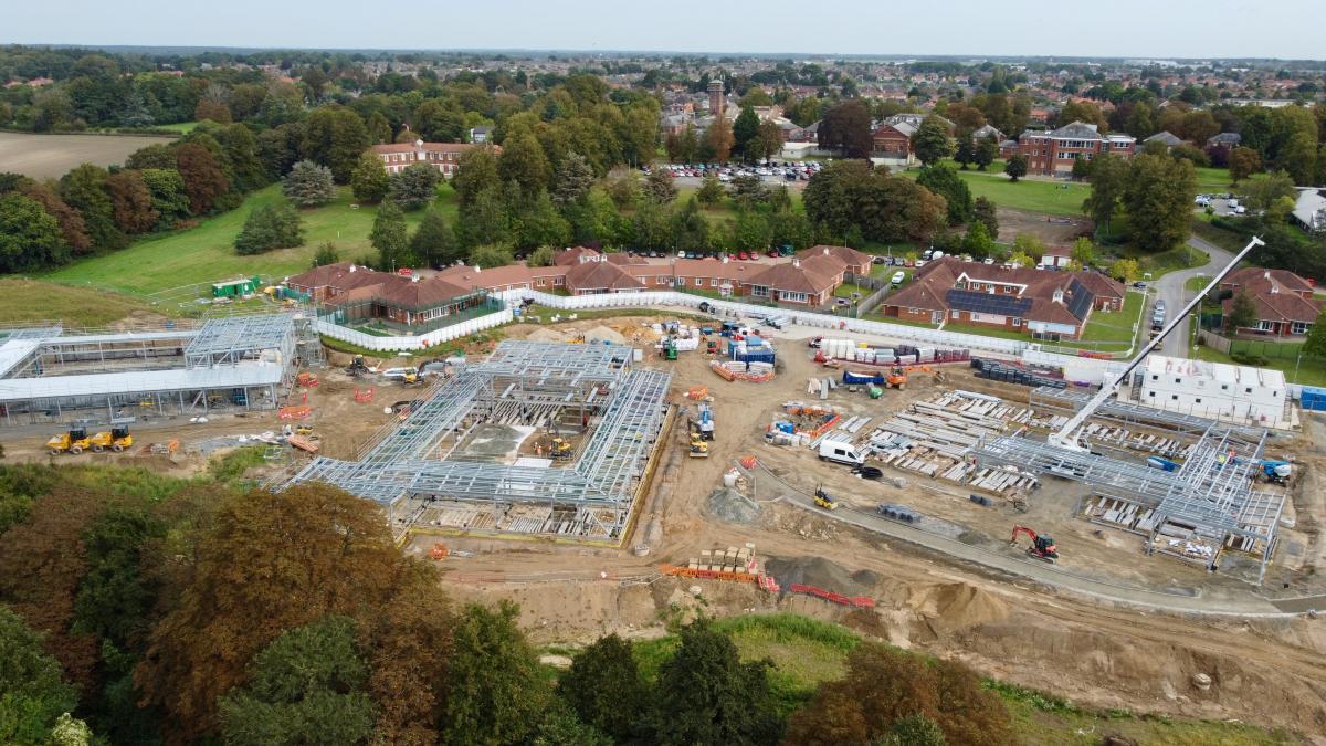 A birds eye view of the Rivers Centre development